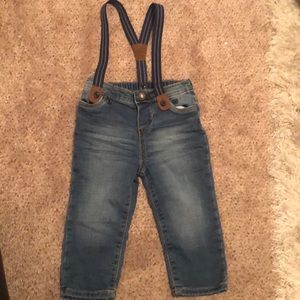 Jeans and suspenders